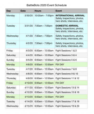 BattleBots-2020-Draft-schedule – BattleBots